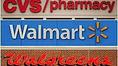 In this undated combination of photos shown are CVS, Walmart and Walgreens locations.