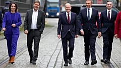 Annalena Baerbock, Robert Habeck, Olaf Scholz, Christian Lindner, Volker Wissing in Berlin