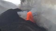 La Palma: Gewaltige Fontäne und Regenfront sorgen für Unruhe