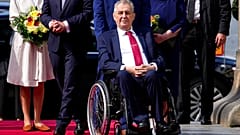 Milos Zeman cseh államfő Prágában 2021. augusztus 26-án