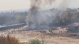 شلیک گاز اشک‌آور در بستر زاینده‌رود