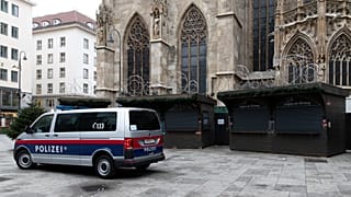 A police patrol in Vienna, Austria, Nov. 22, 2021.