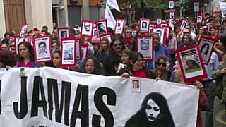 I parenti delle vittime del regime di Pinochet