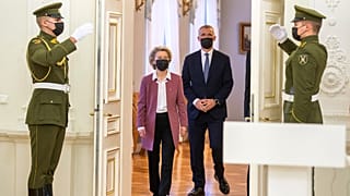 دیدار فن در لاین و استولتنبرگ، رئیس کمیسیون اروپا و دبیرکل ناتو