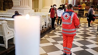 Impfaktion in der Leipziger Nikolaikirche am 1. Advent