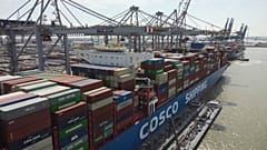 Der Hafen von Antwerpen, der zweitgrößte Europas