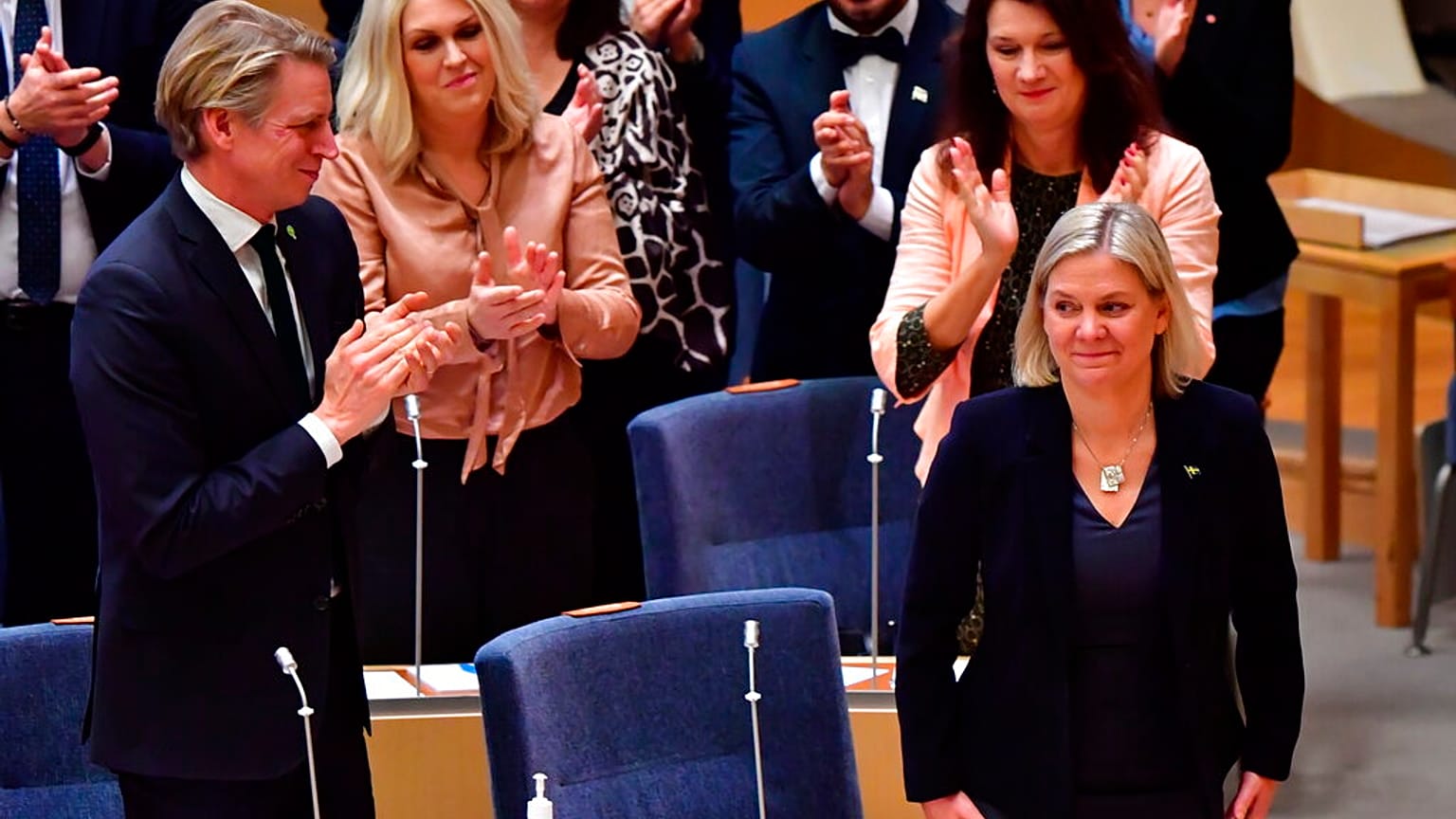Magdalena Andersson réélue Première ministre par le parlement suédois, le 29/11/2021