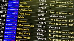 Schedule flights to Johannesburg and Cape Town have been cancelled.