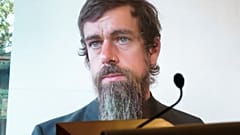 Jack Dorsey lors d'une audience devant le congrès américain en octobre 2020