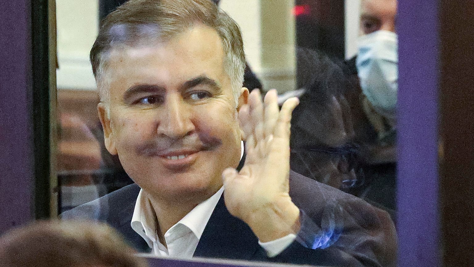 Mikheil Saakashvili was convicted in absentia of abuse of power during his presidency.