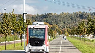The shuttle runs on a short route in Toulouse