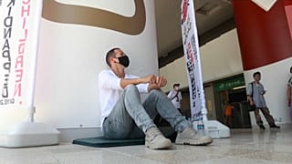 Vincent Fichot went on hunger strike for three weeks during the Tokyo Olympics.