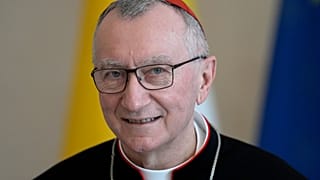 Vatican Secretary of State Cardinal Pietro Parolin at the Bellevue palace in Berlin, Germany on June 29, 2021.