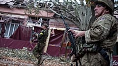 Soldati ucraini in Donbass vicino Donetsk - Archivio, agosto 2014