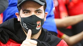 وصول أسطورة الكرة المصرية والأهلي محمد أبو تريكة لحضور مباراة نصف نهائي كأس العالم للأندية لكرة القدم بين بايرن ميونخ والأهلي على ملعب الريان، قطر، 8 فبراير 2021
