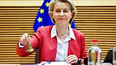 Ursula von der Leyen an diesem Mittwoch bei der Eröffnung der Sitzung der EU-Kommission in Brüssel