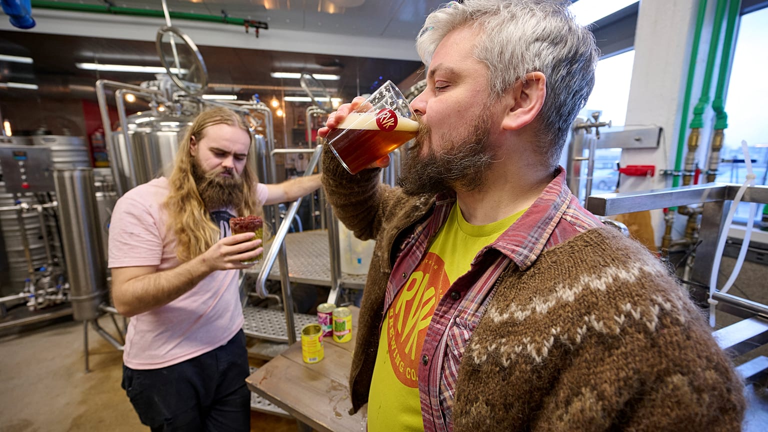 A Christmas beer made from green peas and marinated red cabbage has become a festive hit in Iceland