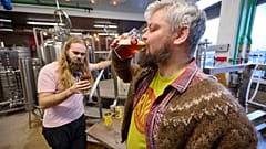 A Christmas beer made from green peas and marinated red cabbage has become a festive hit in Iceland