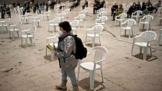 Das größte Impfzentrum Portugals in Lissabon an diesem Mittwoch. Das Land hat eine Impfquote von 86 % vorzuweisen