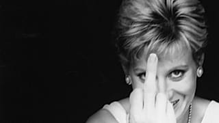 Diane gives the finger