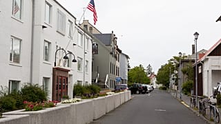 An exterior view of the US embassy in Reykjavik