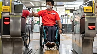 Japanese rail company JR West is trialling an automated ramp that it hopes will help wheelchair users board trains more independently
