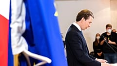 L'ancien chancelier autrichien Sebastian Kurz lors d'une conférence de presse à Vienne (Autriche), le 02/12/2021