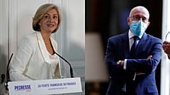 Valérie Pécresse (à g.) et Eric Ciotti, les deux finalistes de la primaire des Républicains