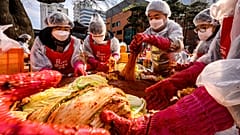 South Korea holds mass kimchi making event to give hope to those struggling with the pandemic