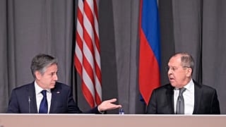 Antony Blinken and Sergey Lavrov in Stockholm