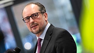 El canciller austriaco, Alexander Schallenberg, durante una rueda de prensa en Tulln, Austria, el 1 de diciembre de 2021.