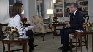 Συνέντευξη του υπ. Εξωτερικών των ΗΠΑ Άντονι Μπλίνκεν στην ανταποκρίτρια του euronews στις Βρυξέλλες ΄Εφη Κουτσοκώστα