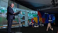 El presidente de Argentina, Alberto Fernández, explicó ante el empresariado de Buenos Aires cómo va a hacer frente a la deuda con el FMI
