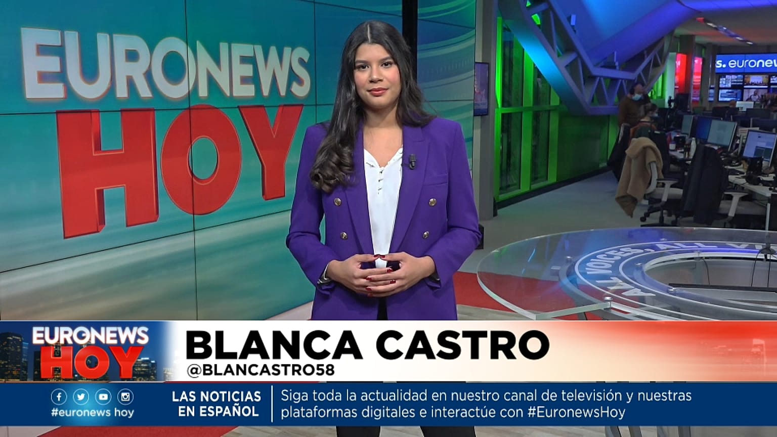 Blanca Castro en Euronews Hoy