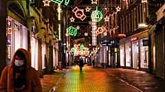 In der Innenstadt von Amsterdam - zu Coronazeiten