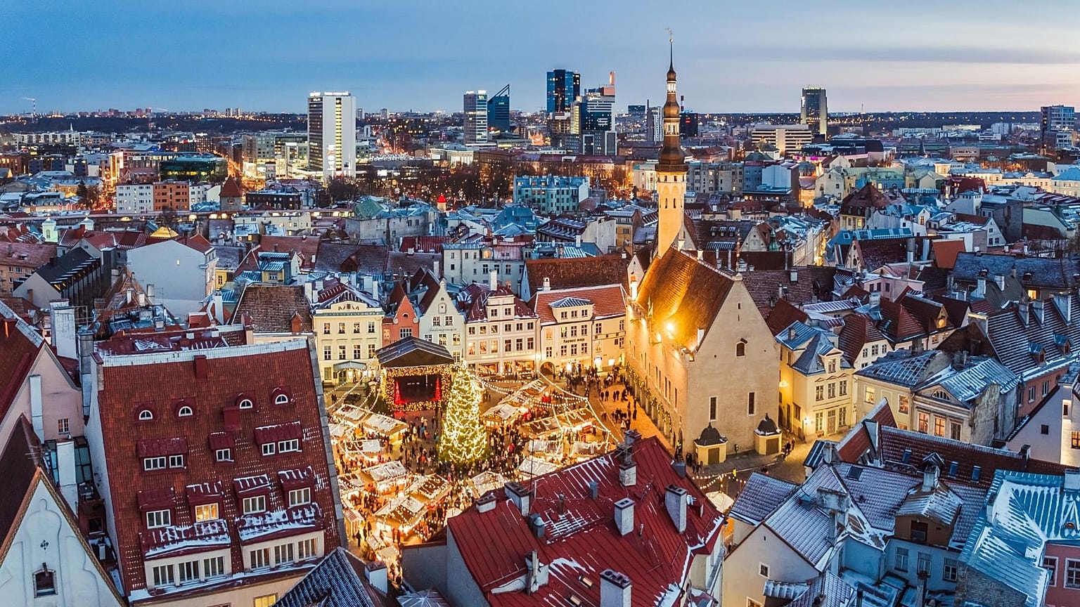 Wintery Tallinn Christmas Market