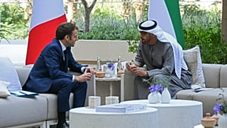 ماكرون ومحمد بن زايد