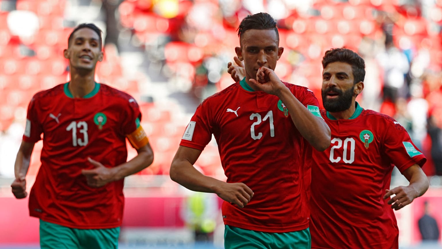 لاعبو المنتخب المغربي