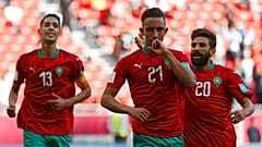 لاعبو المنتخب المغربي