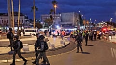 عدد كبير من أفراد الشرطة الإسرائيلية عند باب العامود بالقدس الشرقية