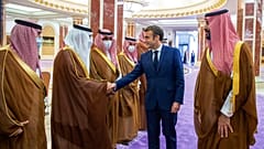 Suudi Arabistan Veliaht Prensi Muhammed bin Selman ve Fransa Cumhurbaşkanı Emmanuel Macron
