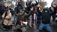 Proteste gegen Coronaregeln in Frankfurt