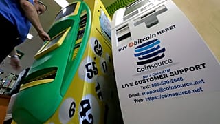 ABD'de bir bitcoin ATM makinesi