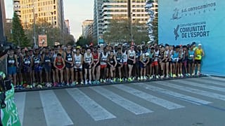 Taroltak az afrikaiak a Valencia Maratonon