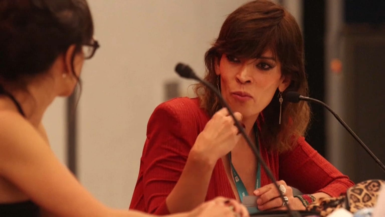 Camila Sosa Villada en su presentación en la FIL 2021, 3/12/2021, Guadalajara, México