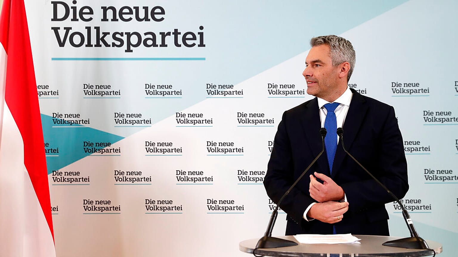 Österreichs zukünftiger Bundeskanzler Karl Nehammer