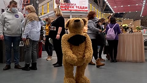 Teddy bears at exhibition "Hello Teddy!" 