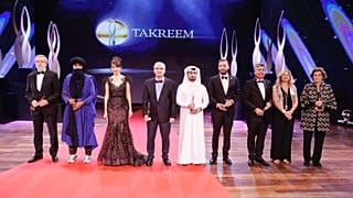 الفائزون بجائزة تكريم لعام 2021 خلال الاحتفال في بيروت، لبنان. 