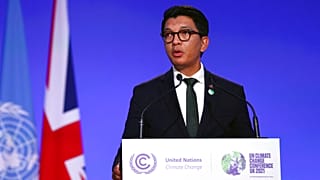 Le président de la République de Madagascar, Andry Nirina Rajoelina, le 2 novembre 2021 à la COP26
