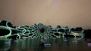 Lichterfest im Parc de la Tête d'Or in Lyon